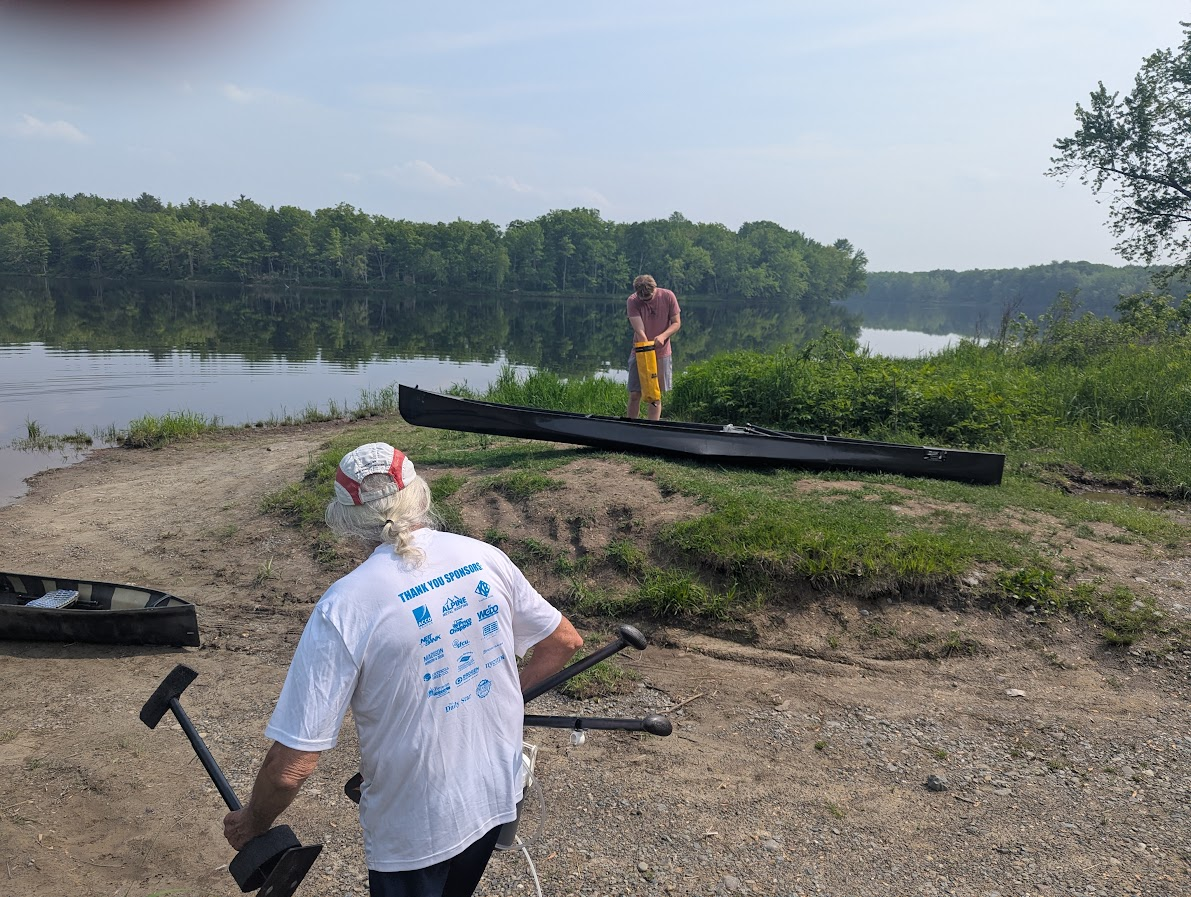 Photo of people paddling